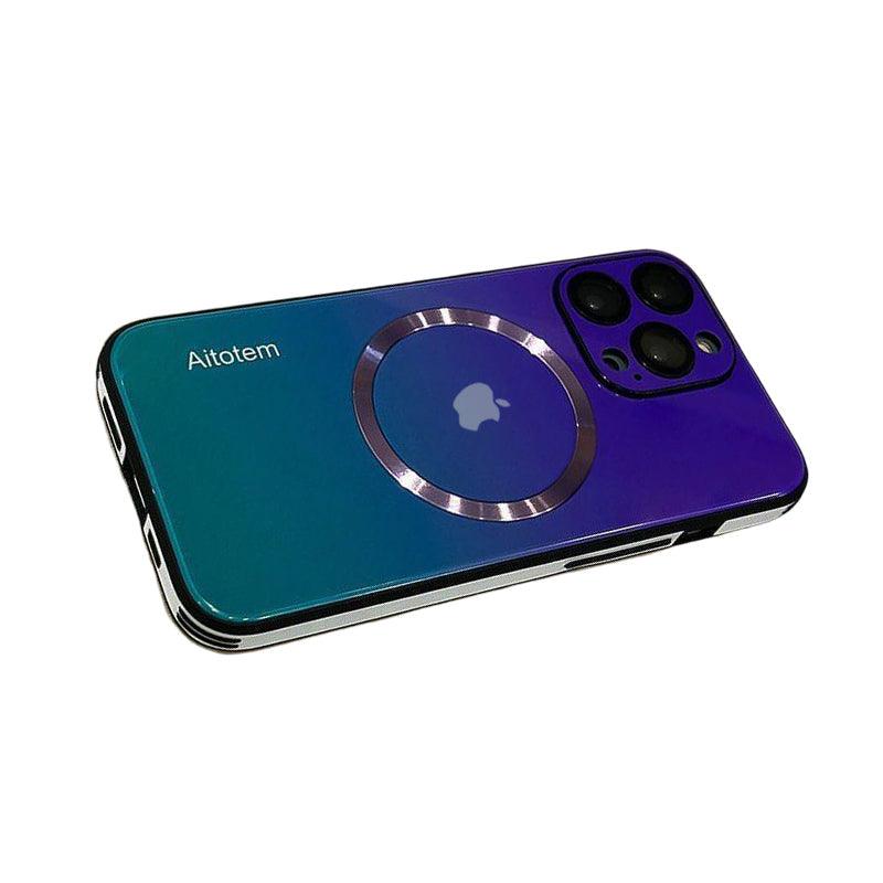 (Super Combo)Gradient Case with Magnetic For iPhone - Aumoo