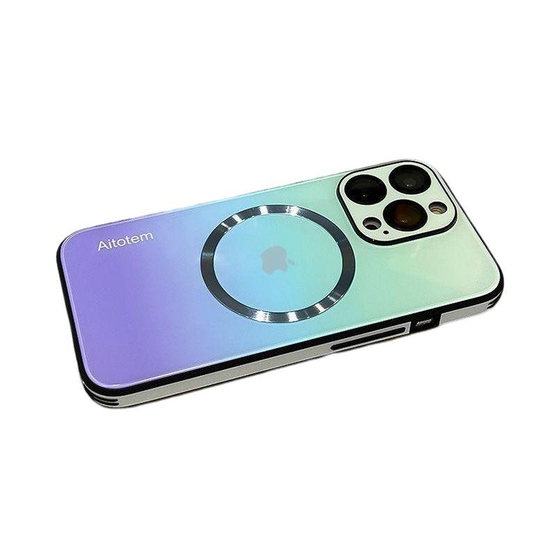 (Super Combo)Gradient Case with Magnetic For iPhone - Aumoo