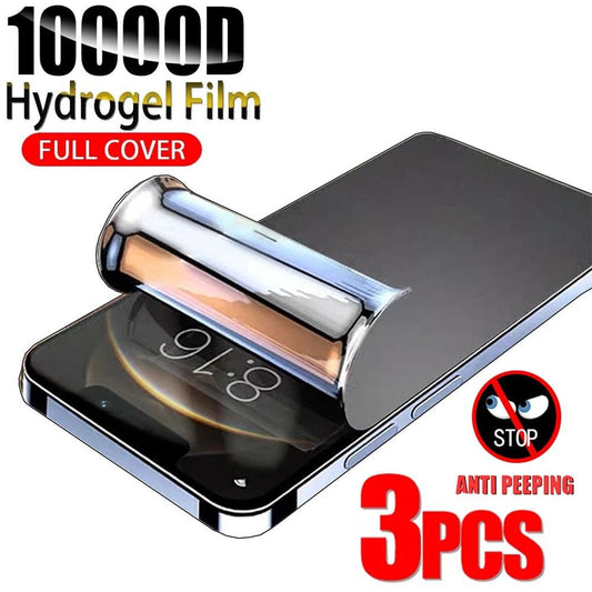 3Pcs Anti-Spy Hydrogel Film Privacy Screen Protectors - Aumoo