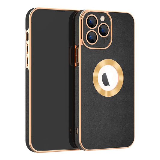 Electroplated Golden Frame, Hollow Design Phone Case - Aumoo