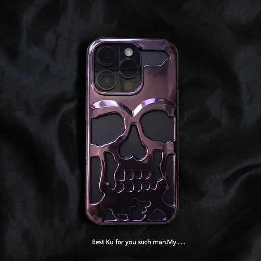 Hollow Skull Phone Case Shock Resistant by Aumoo - Aumoo
