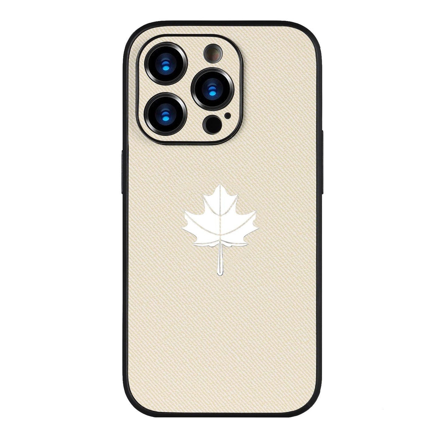 Maple Leaf Leather Phone Case - Aumoo