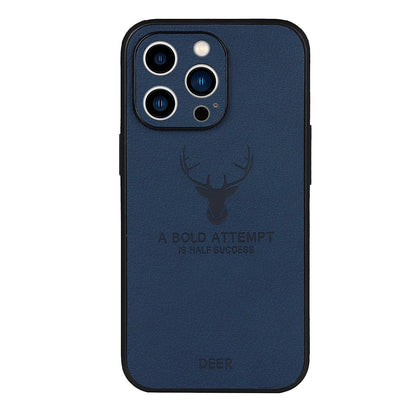 Antler Leather and Pebbled Phone Case For iPhone - Aumoo