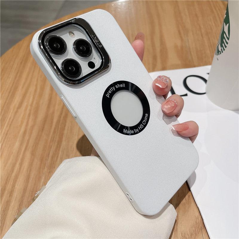 Hollow Lens Protection Holder Frosted iPhone Case - Aumoo