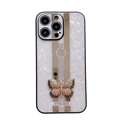 Rhinestone Butterfly IPhone Case（Enjoy 60% Off） - Aumoo