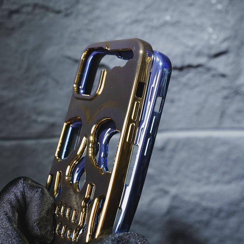 Hollow Skull Phone Case Shock Resistant by Aumoo - Aumoo