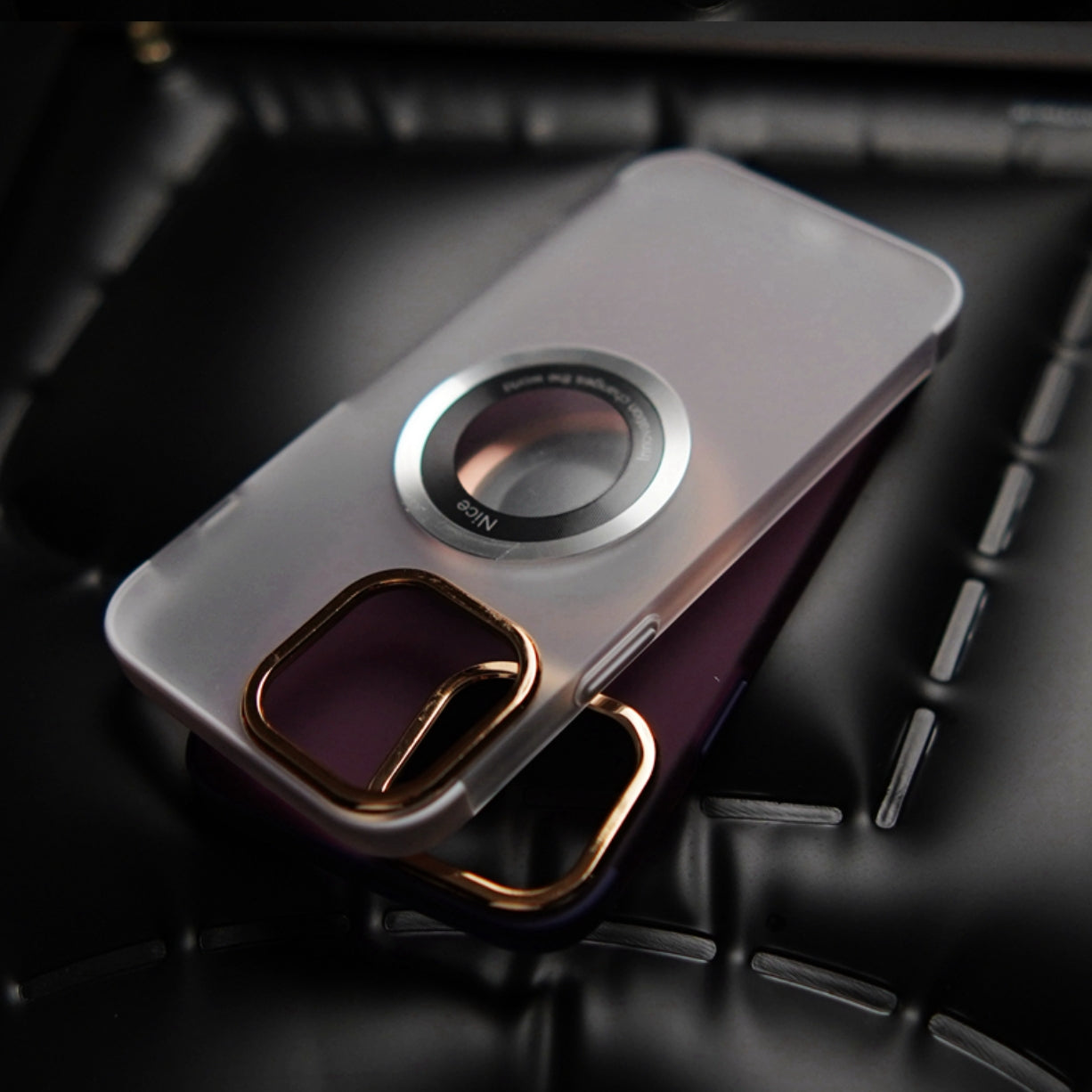 Dew Label Hollow Magnetic Phone Case For iPhone