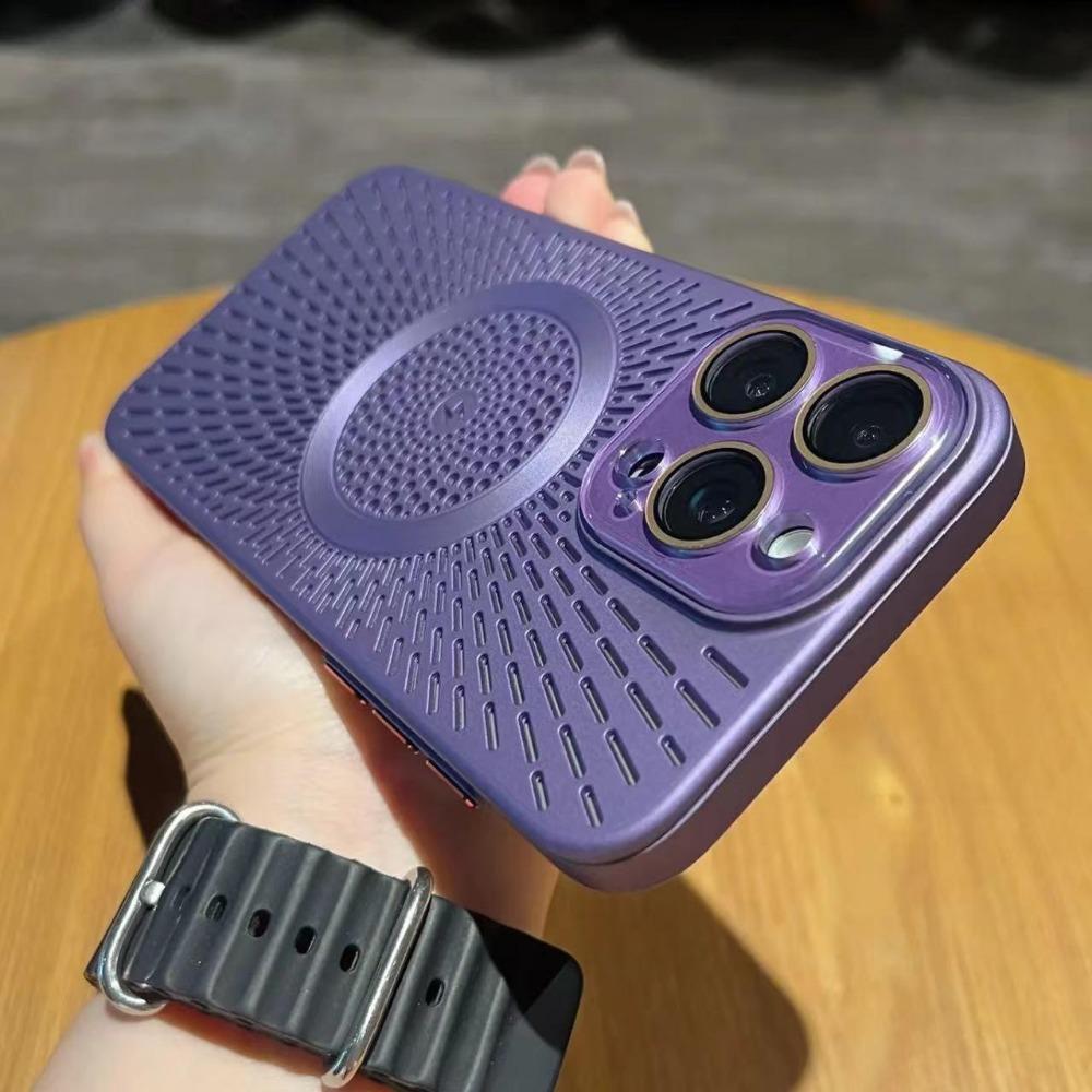 Caja magnética fresca del teléfono con la película protectora de la lente para la serie del iPhone 