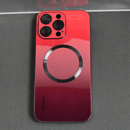Lens film Magnetic Phone case For iPhone