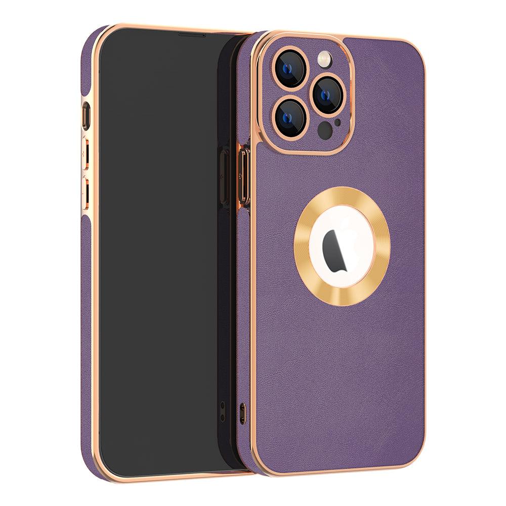 Electroplated Golden Frame, Hollow Design Phone Case - Aumoo