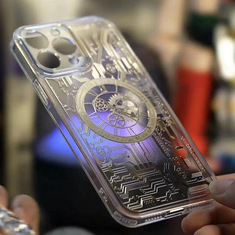 Embossed Metal Magsafe iPhone Case - Aumoo